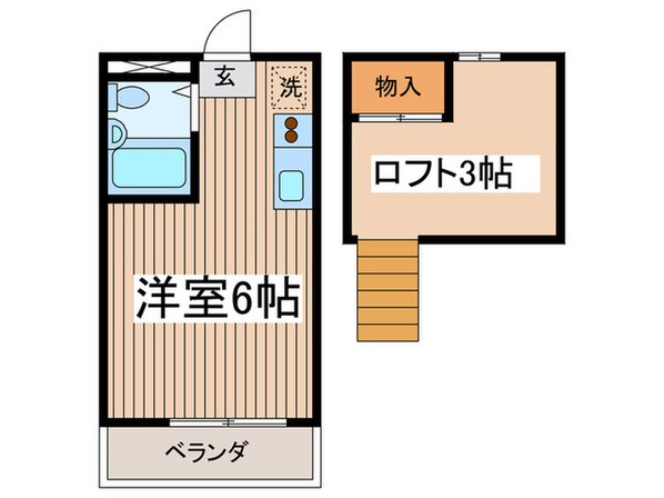 フルール調布の物件間取画像